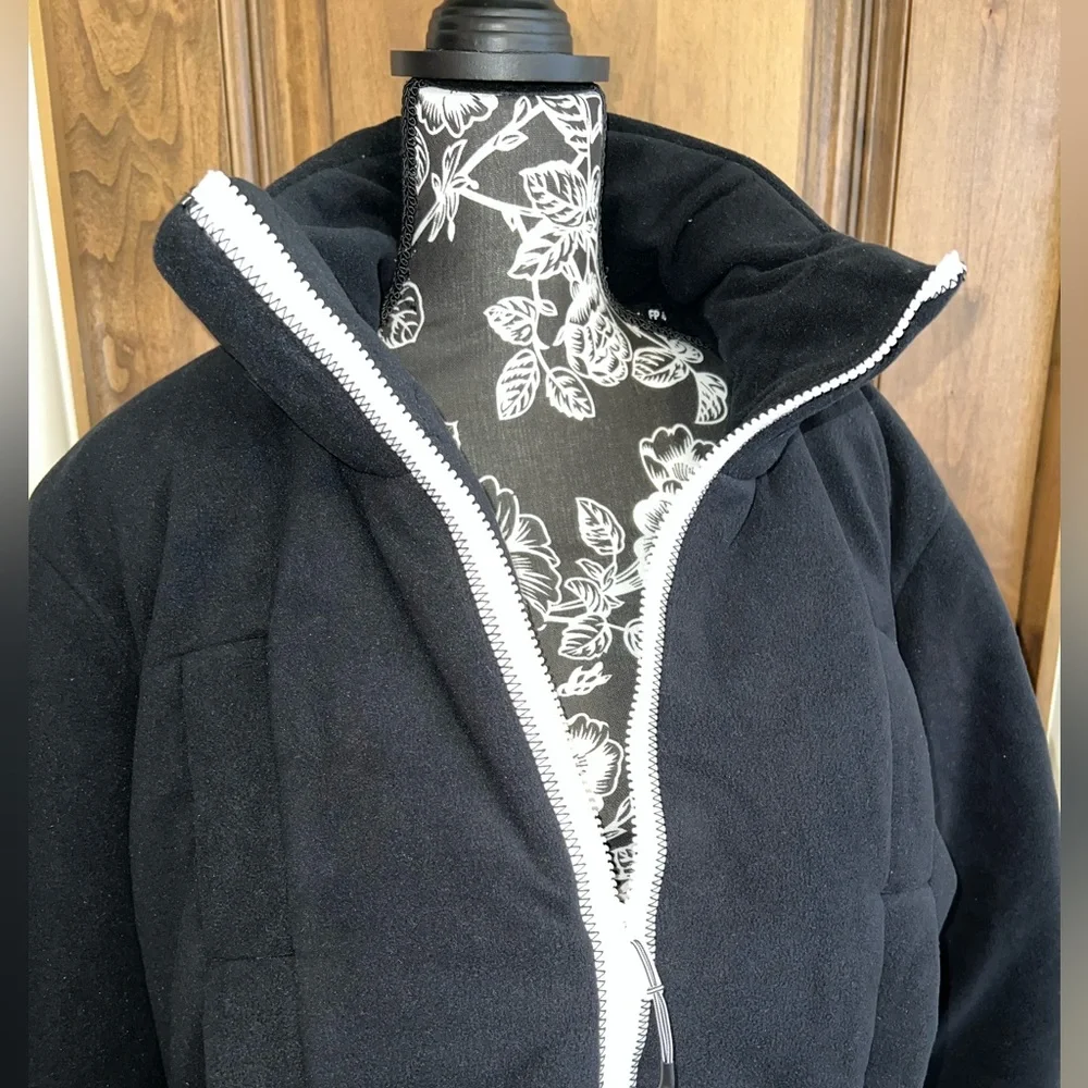 Free People Renegade Fleece Puffer. Black. Size Large. NWT - Picture 9 of 13